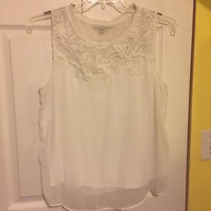 Lauren Conrad blouse with crochet detail